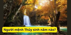 Người mệnh Thủy sinh năm nào?